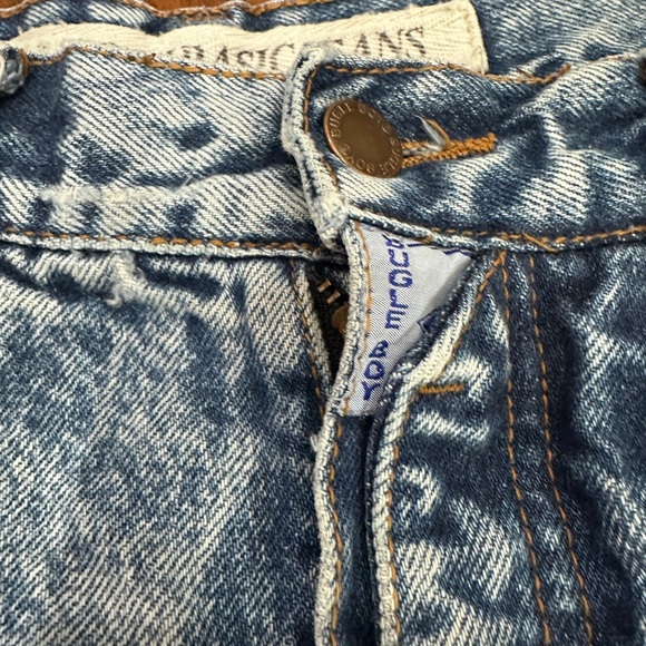 Vintage Bugle Boy Acid Wash Jeans Size 30 High Rise Straight Leg 90s Mom USA - Picture 8 of 10